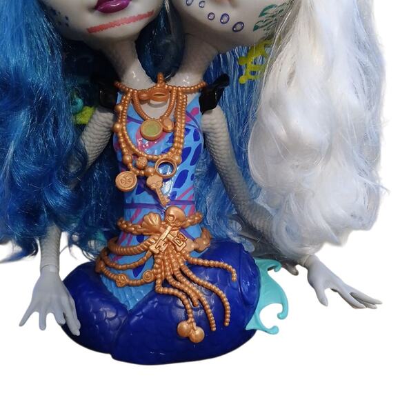 Monster High Peri Pearl Doll Serpentine Styling Heads Two Headed Twins EUC - Picture 3 of 9